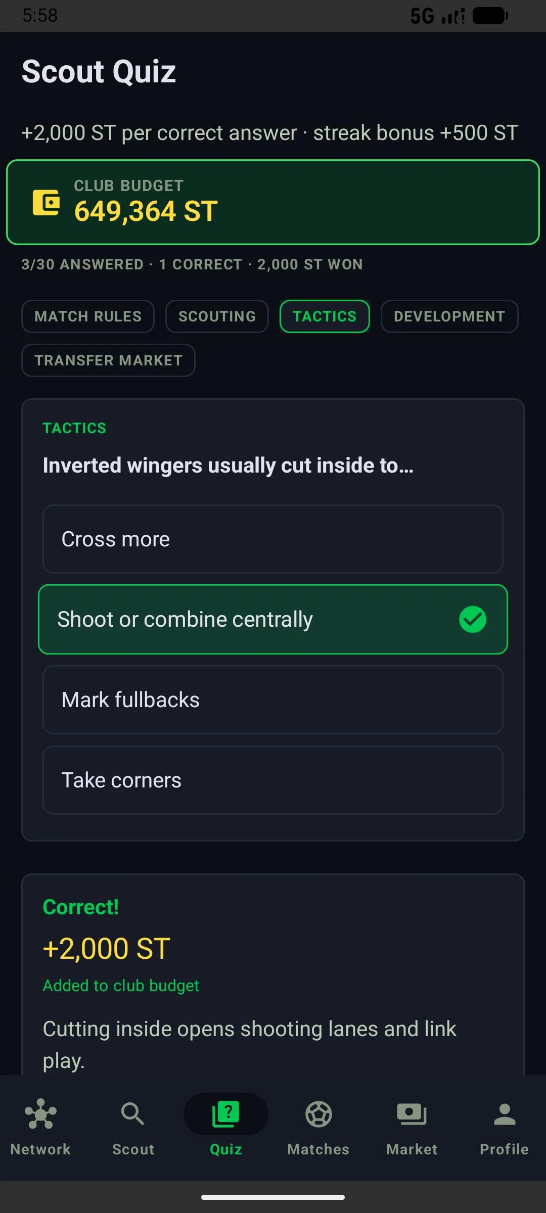 Fonbet Scout – player scouting report