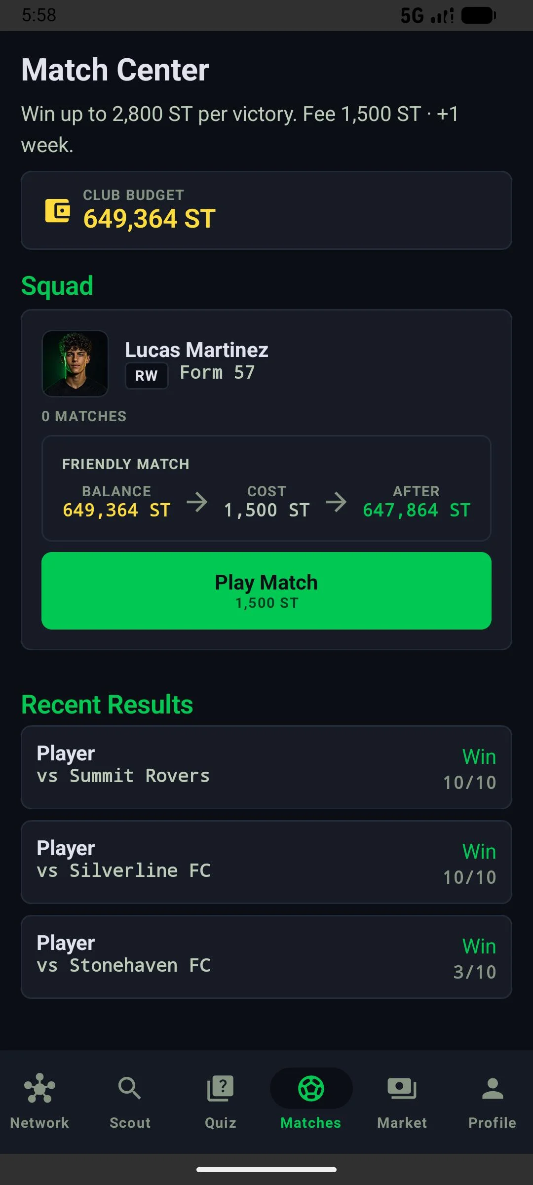 Fonbet Scout – transfer market